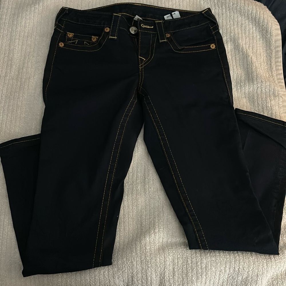 Size 27 Dark wash pair of skinny jeans from true religion